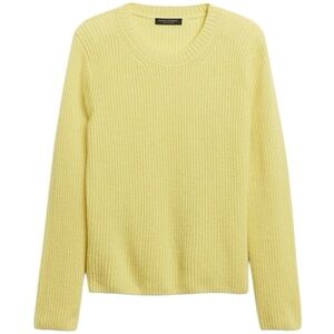 Banana‎ Republic Lucia Cashmere Ribbed Sweater Sunbeam Size Small